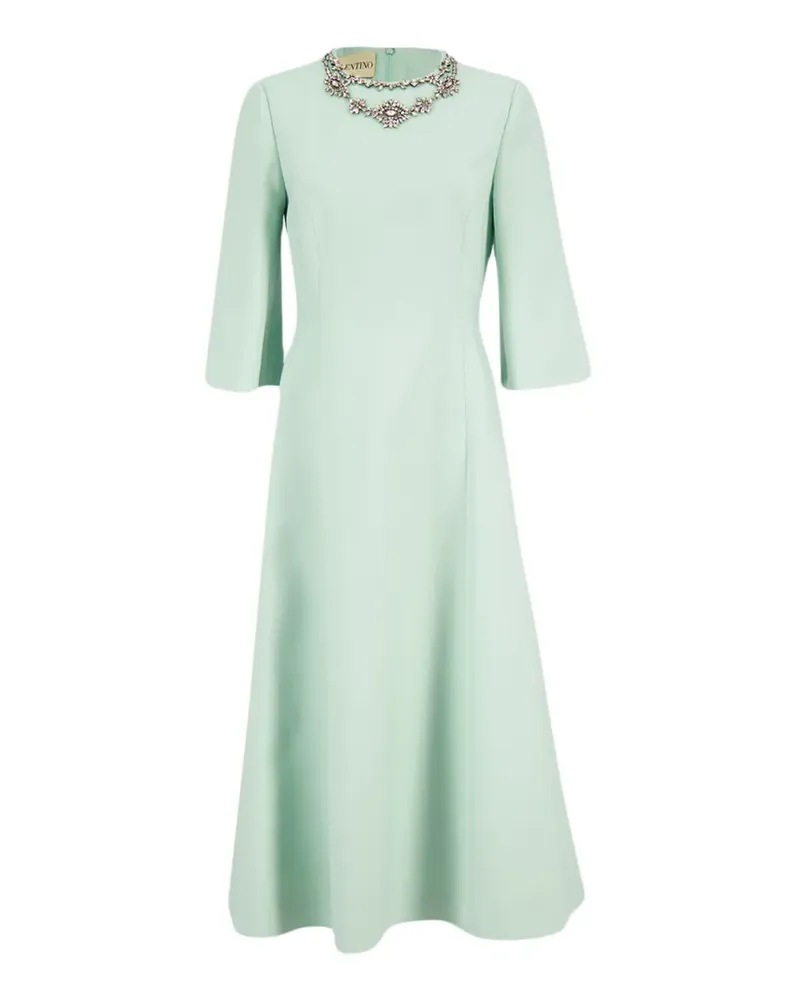 Valentino Garavani Crepe Couture Midikleid mit Stickerei - Grün Grün