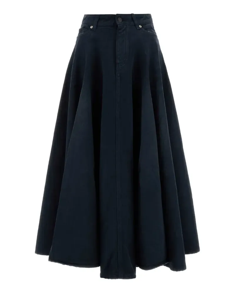 Balenciaga Maxirock in A-Linie - Blau Blau