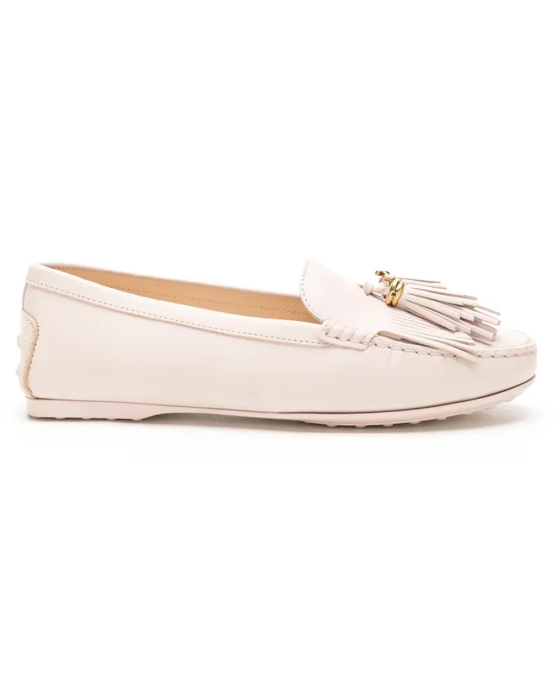 TOD'S tassel-detail leather loafers - Nude Nude