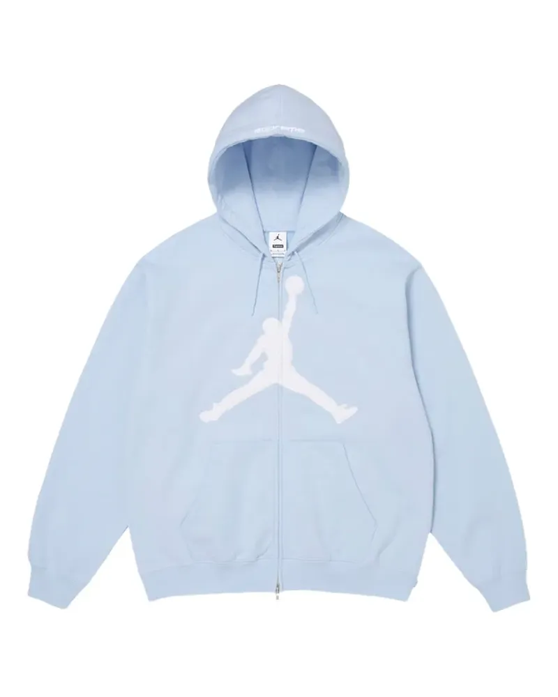 Supreme Being x Jordan zip-up hoodie - Blau Blau
