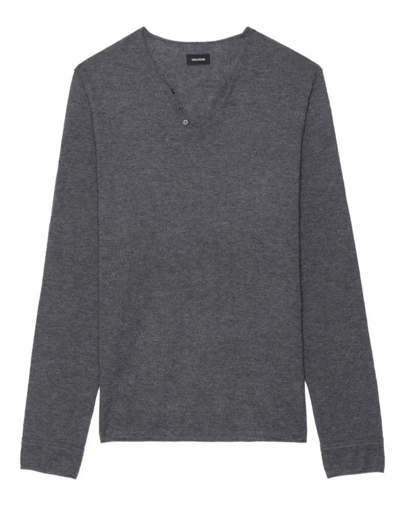 Zadig & Voltaire Monastir Pullover mit Knöpfen - Grau Grau