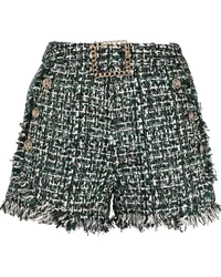 Edward Achour Tweed-Shorts Grün