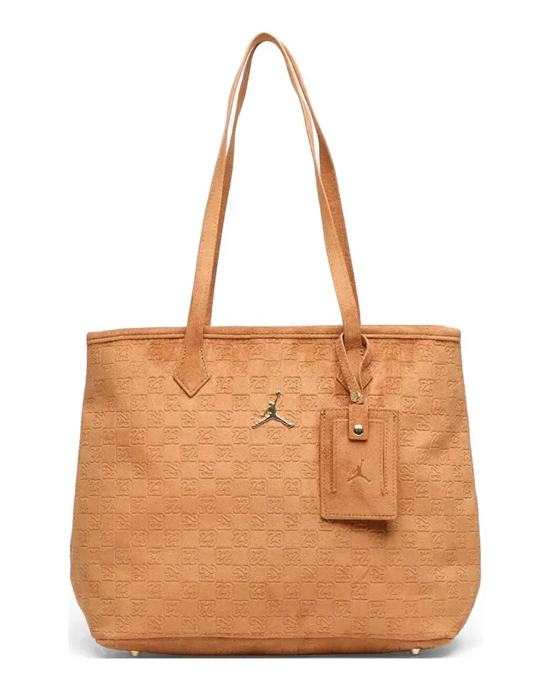 Jordan monogram-pattern tote bag - Braun Braun