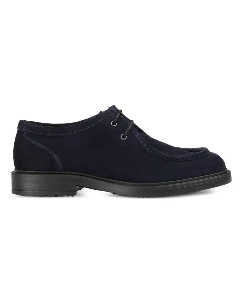 Doucal´s Schnürschuhe aus Wildleder - Blau Blau