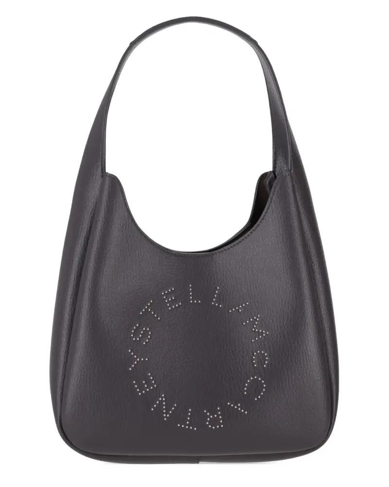Stella McCartney logo studded shoulder bag - Grau Grau