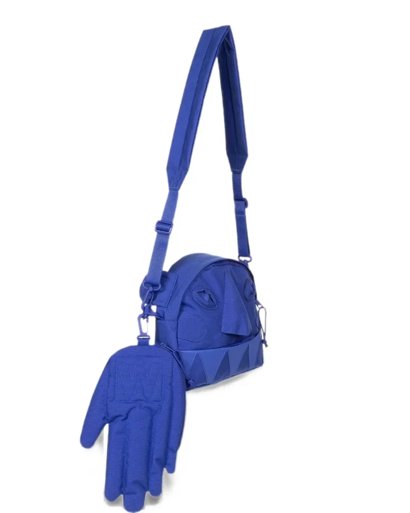 Eastpak x Walter Van Beirendonck mini Walter face-motif clutch bag - Blau Blau