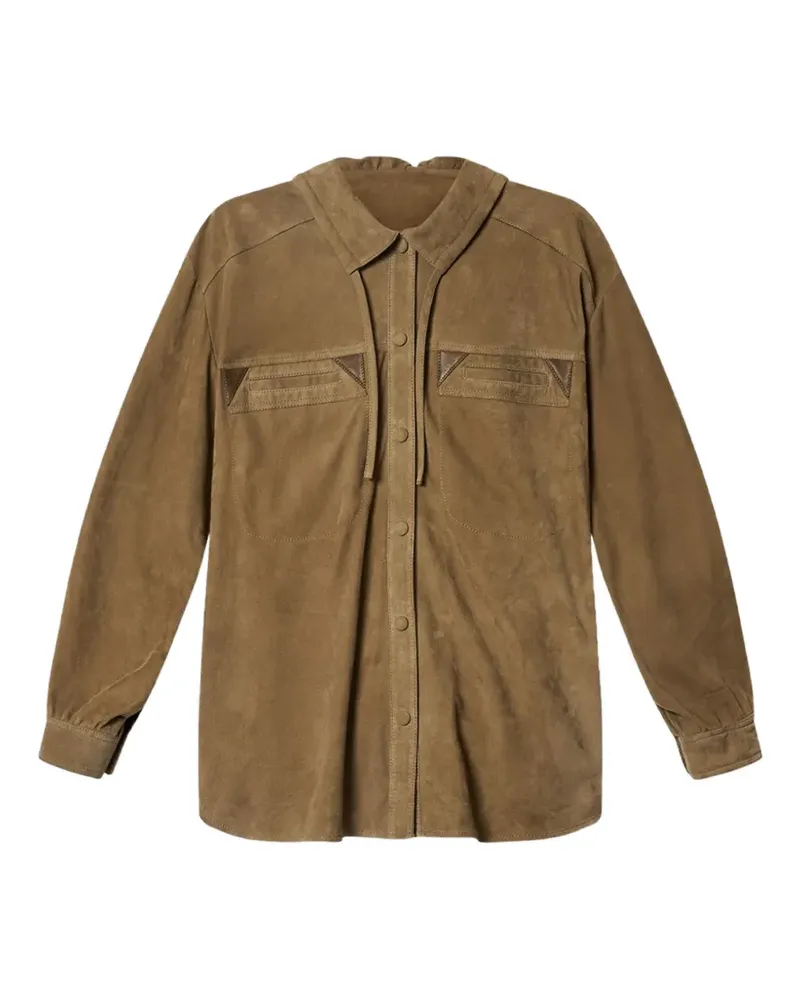 Isabel Marant Maldia Hemd aus Wildleder - Braun Braun