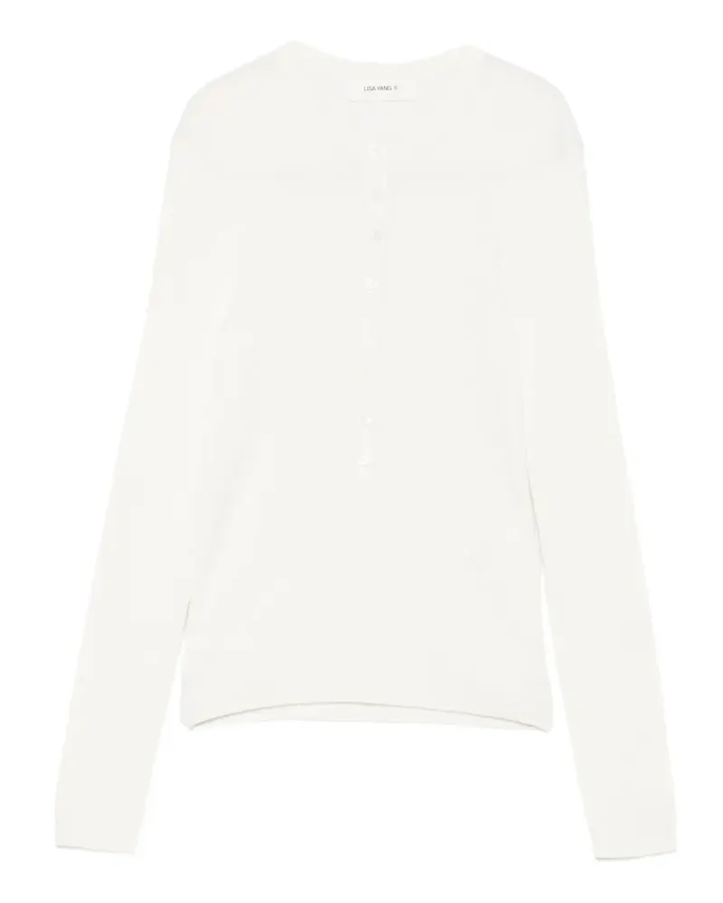 Lisa Yang Airi Langarmshirt - Weiß Weiß