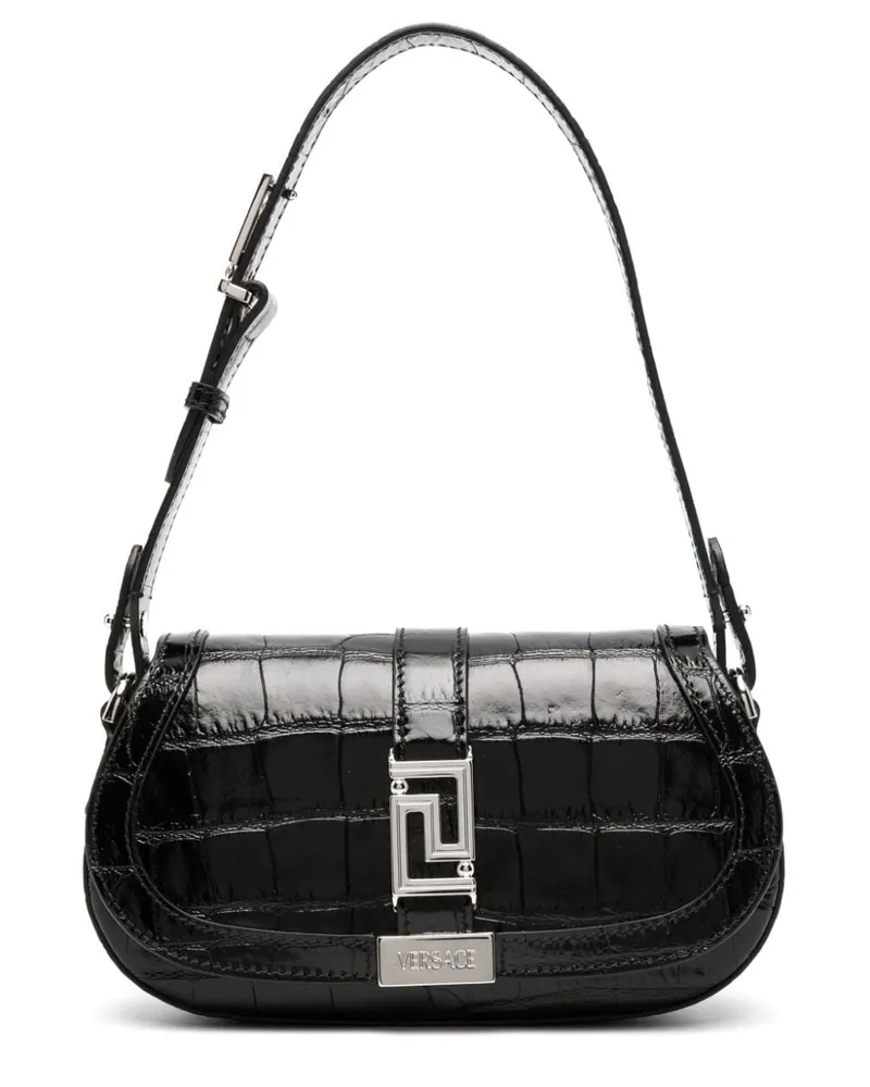 Versace Greca Goddess Schultertasche - Schwarz Schwarz