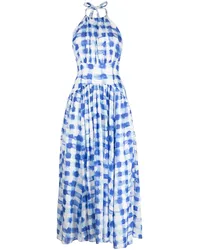 Rosie Assoulin Maxikleid mit Print Blau