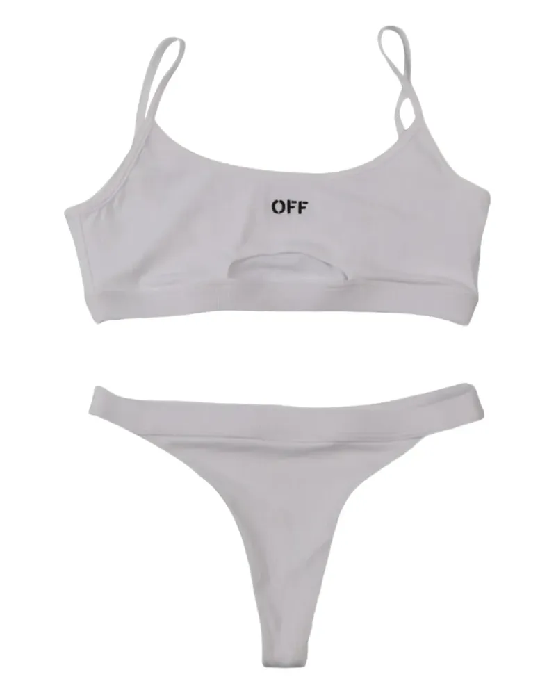 OFF-WHITE logo bikini - Weiß Weiß