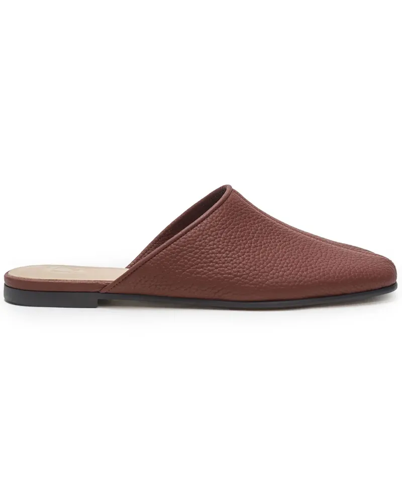 12 STOREEZ Mules mit eckiger Kappe - Braun Braun