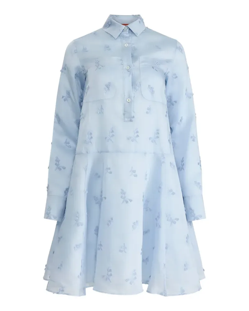 Altuzarra fil-coup flared dress - Blau Blau