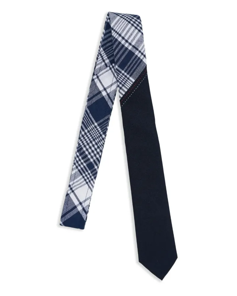 Thom Browne Krawatte mit RWB-Kettenstich - Blau Blau