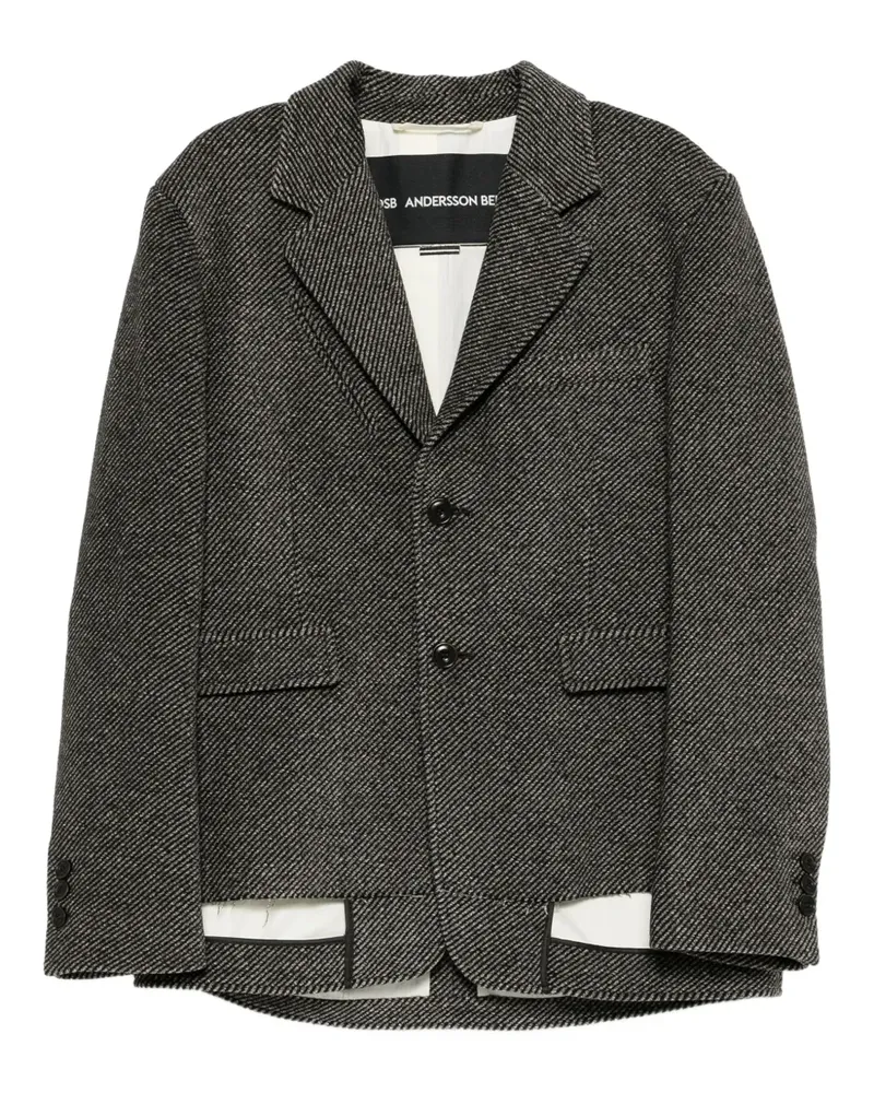 Andersson Bell Blazer im Layering-Look - Grau Grau