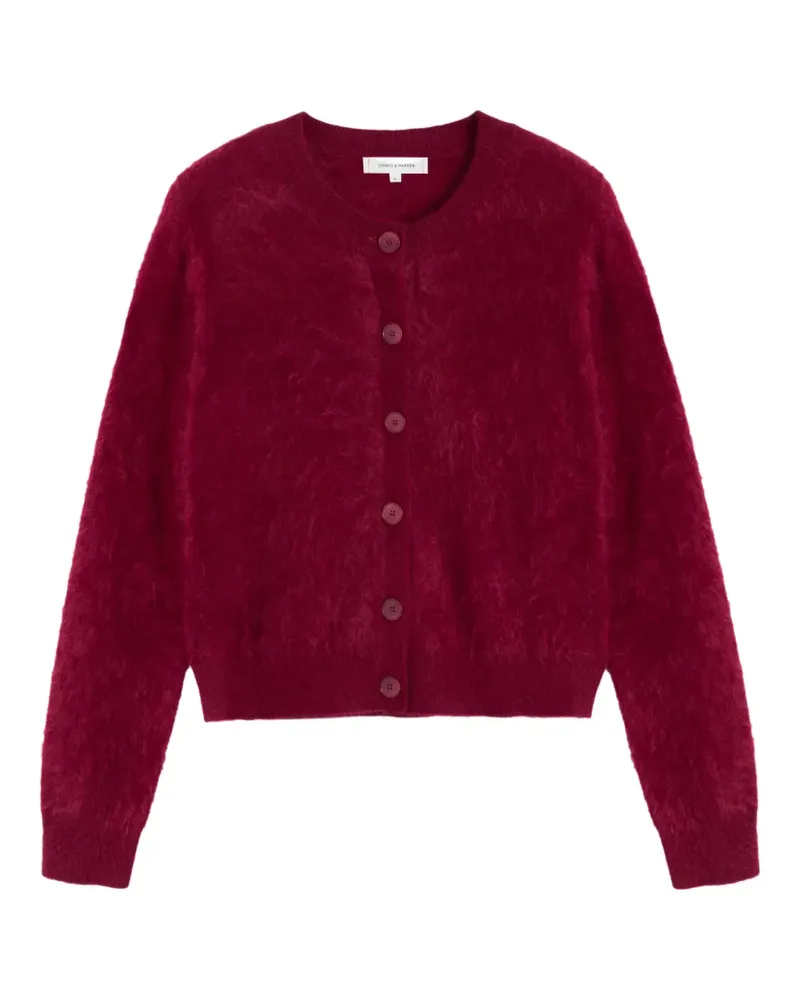 Chinti & Parker Cardigan mit gebürstetem Finish - Rot Rot