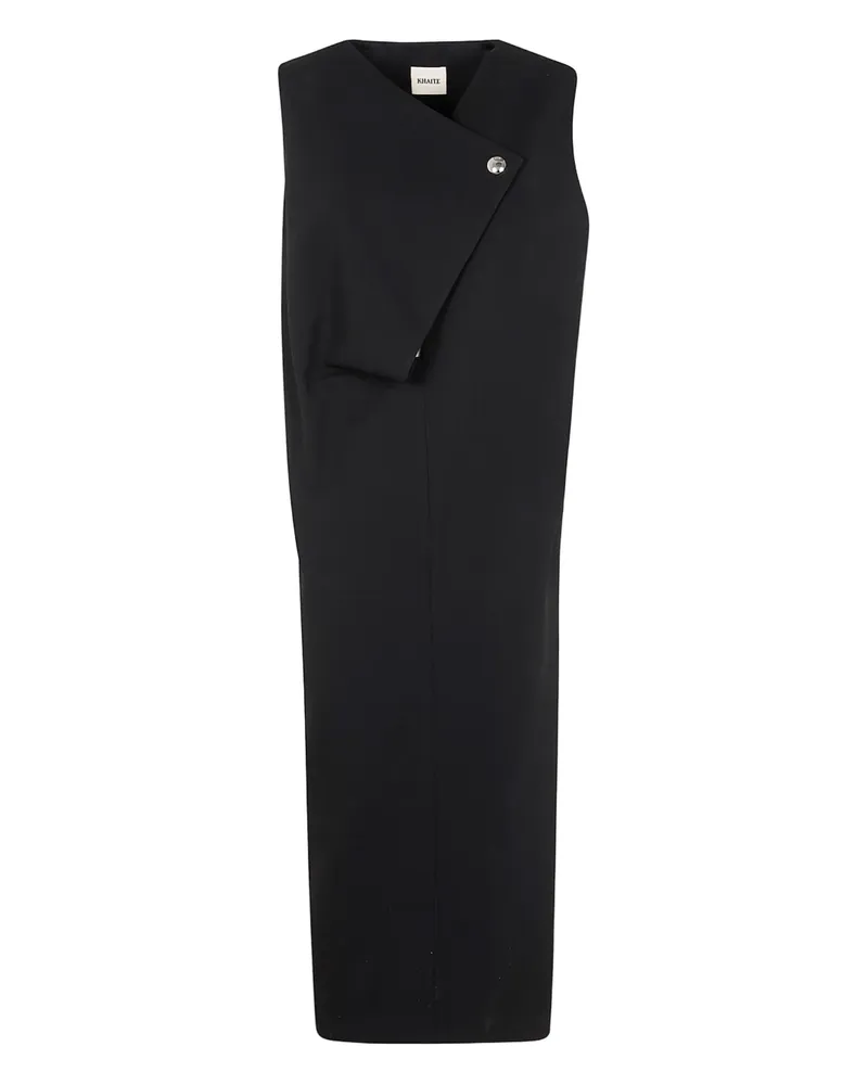 KHAITE Asymmetrisches Trägerkleid - Schwarz Schwarz