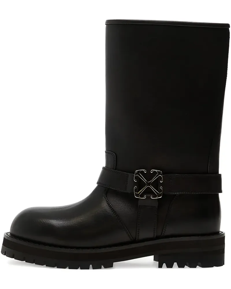 OFF-WHITE buckle off track boots - Schwarz Schwarz