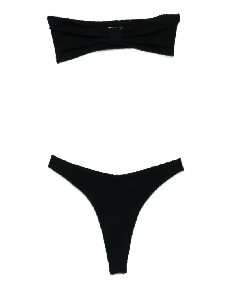 Hunza G strapless bikini - Schwarz Schwarz