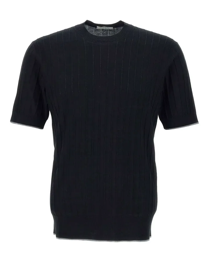 Paolo Pecora Milano Klassisches T-Shirt - Schwarz Schwarz