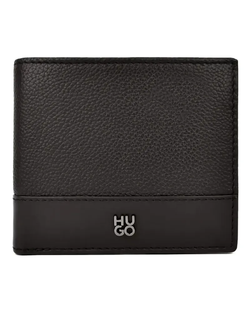 HUGO BOSS Portemonnaie mit Logo-Schild - Schwarz Schwarz