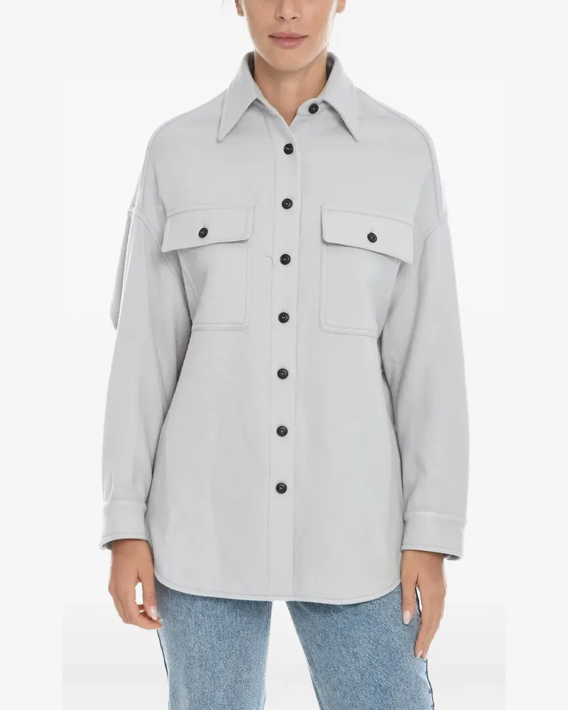 Destin Hemdjacke mit Klappentasche - Grau Grau