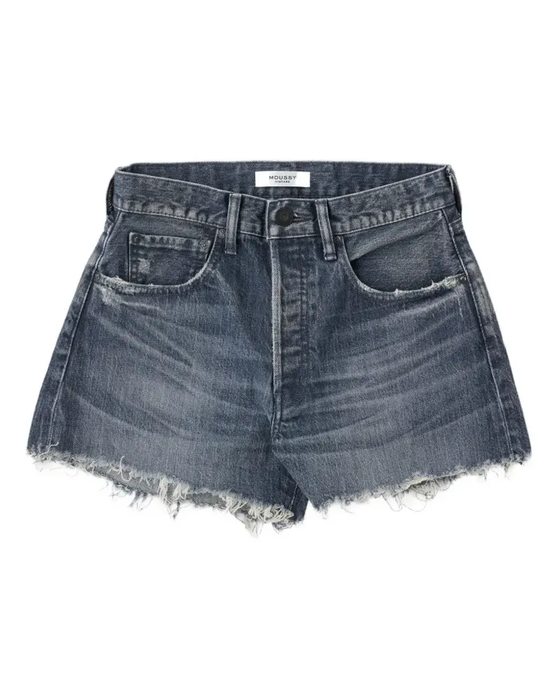 MOUSSY Ausgefranste Glenview Shorts - Schwarz Schwarz
