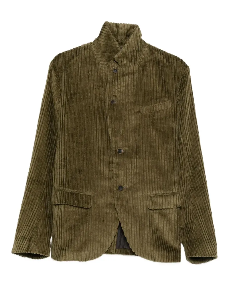 individual sentiments Klassische Cordjacke - Grün Grün