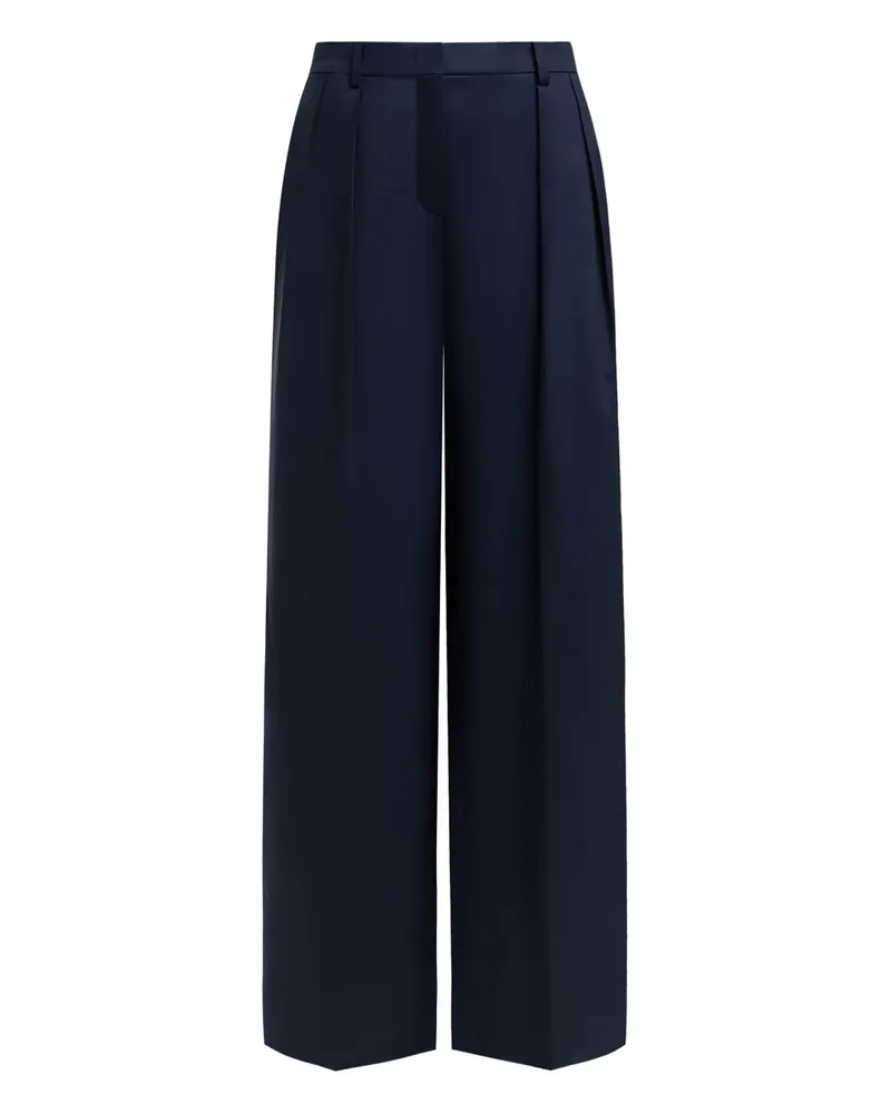 12 STOREEZ pleated trousers - Blau Blau
