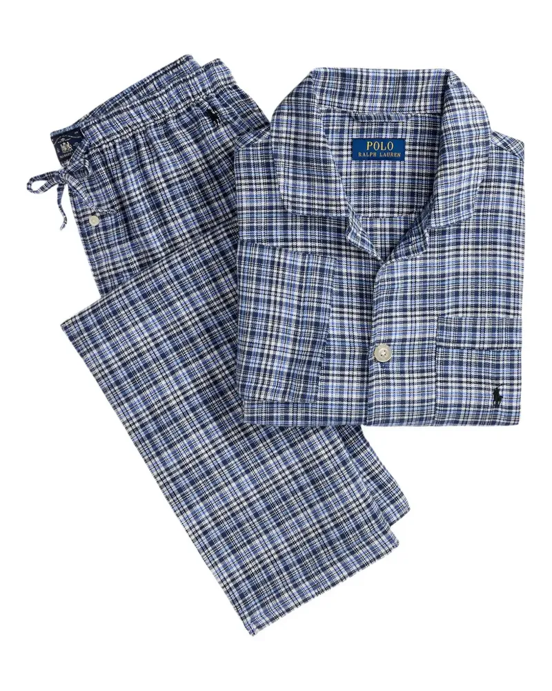 Ralph Lauren Pyjama aus Flanell - Blau Blau