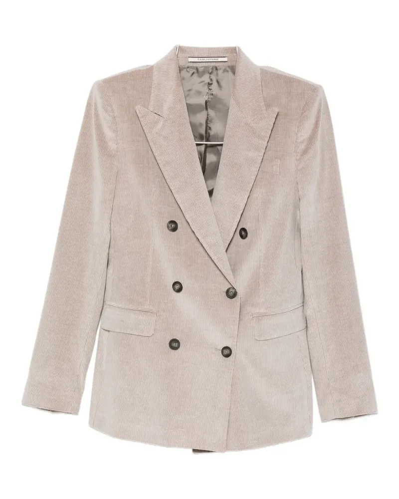 Tagliatore double-breasted corduroy suit - Nude Nude