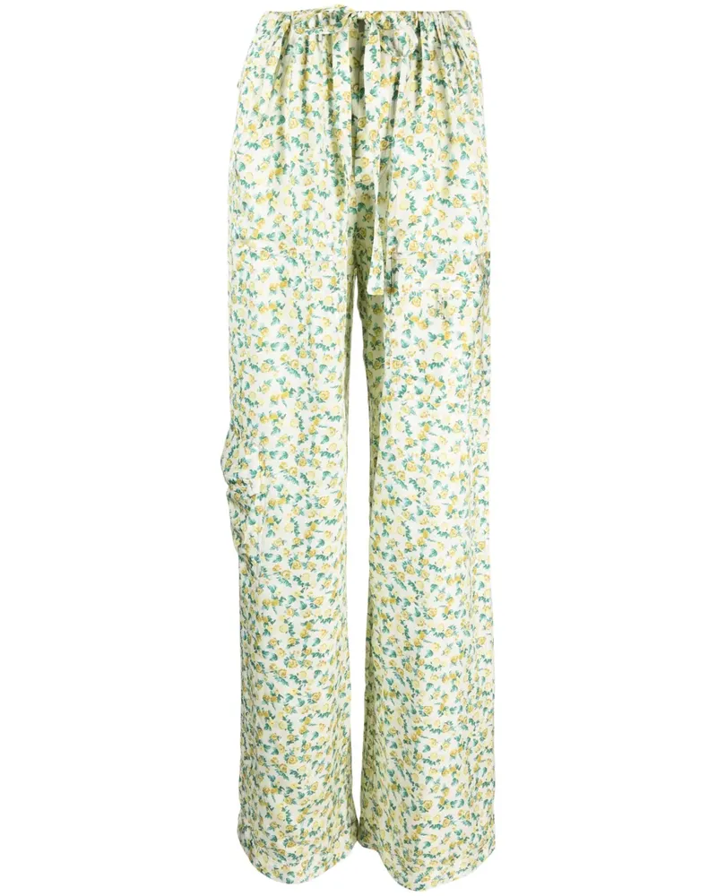 CORMIO Palazzohose mit Print - Gelb Gelb