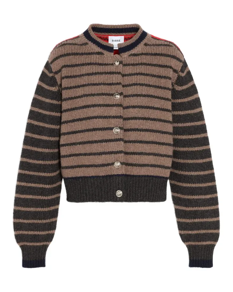 Barrie Gestreifter Cardigan - Braun Braun