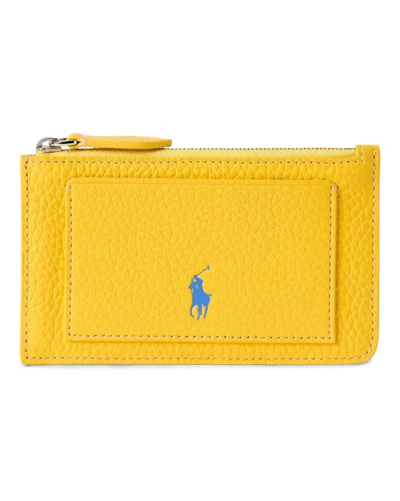 Ralph Lauren Portemonnaie mit Polo Pony-Prägung - Gelb Gelb