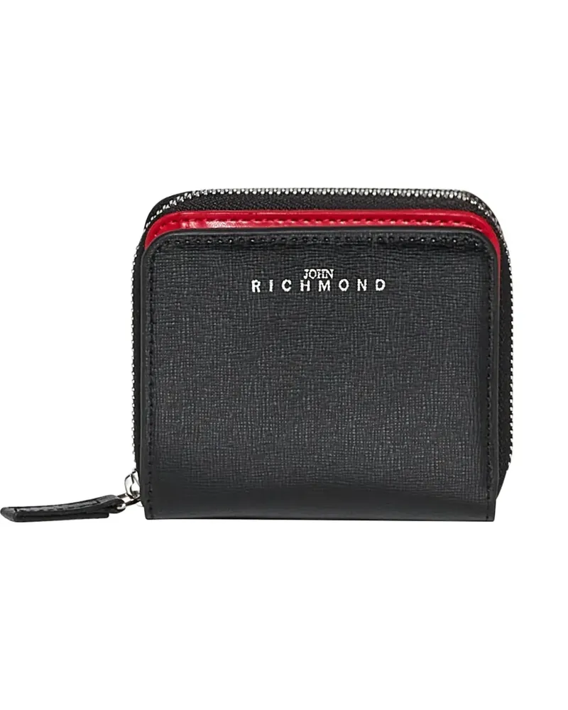 John Richmond zip wallet - Schwarz Schwarz