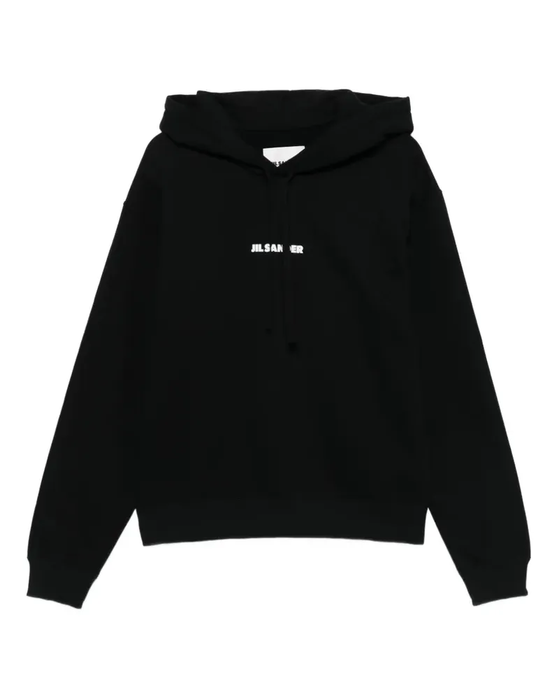 Jil Sander logo-print hoodie - Schwarz Schwarz
