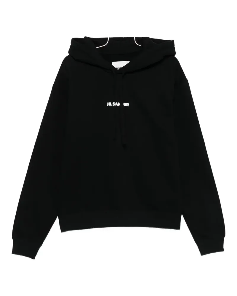 Jil Sander logo-print hoodie - Schwarz Schwarz