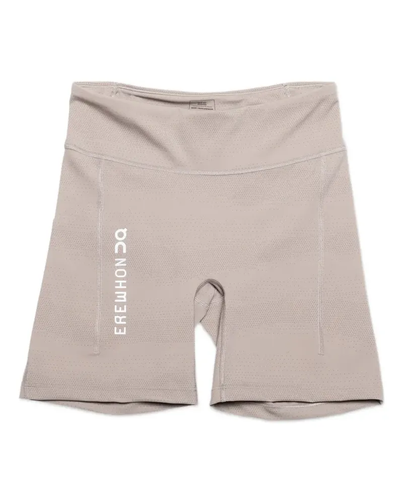 ON x Erewh logo-print compression shorts - Nude Nude