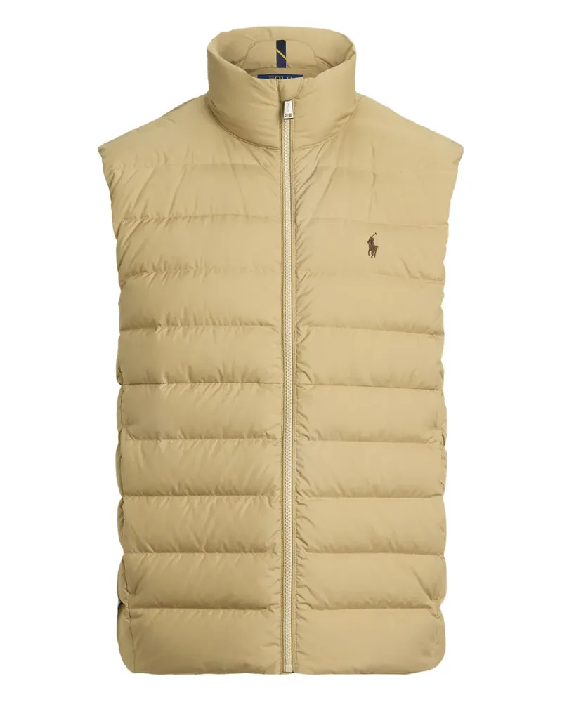 Ralph Lauren Gesteppte Weste mit Logo-Stickerei - Nude Nude