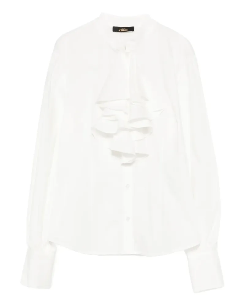 Twin-Set Bluse mit Puffärmeln - Weiß Weiß