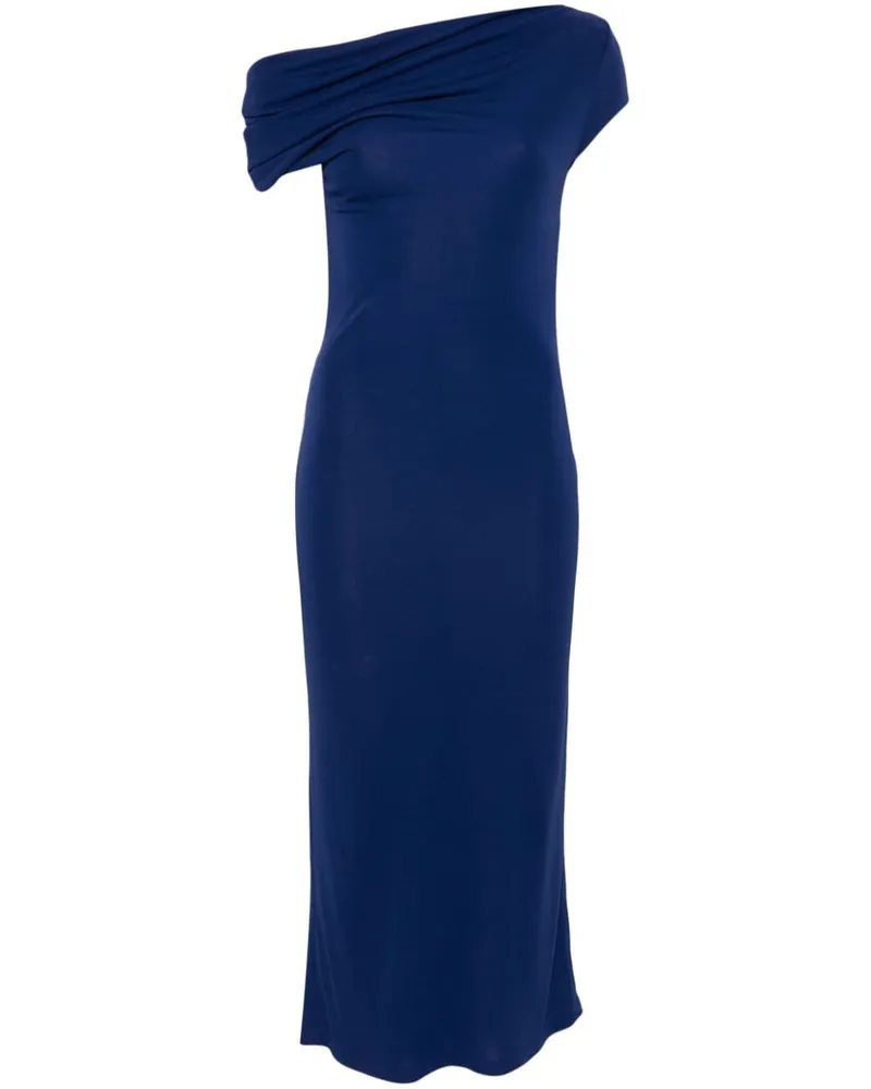 Givenchy Midikleid mit drapiertem Ausschnitt - Blau Blau