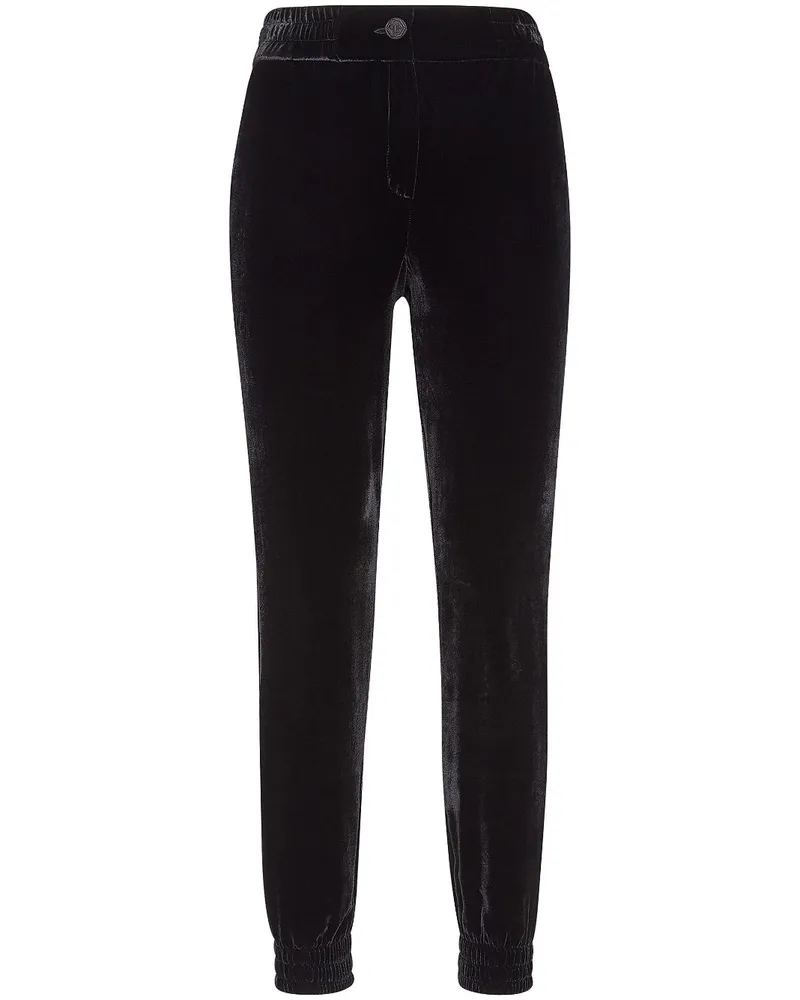 Philipp Plein Hose mit elastischem Bund - Schwarz Schwarz