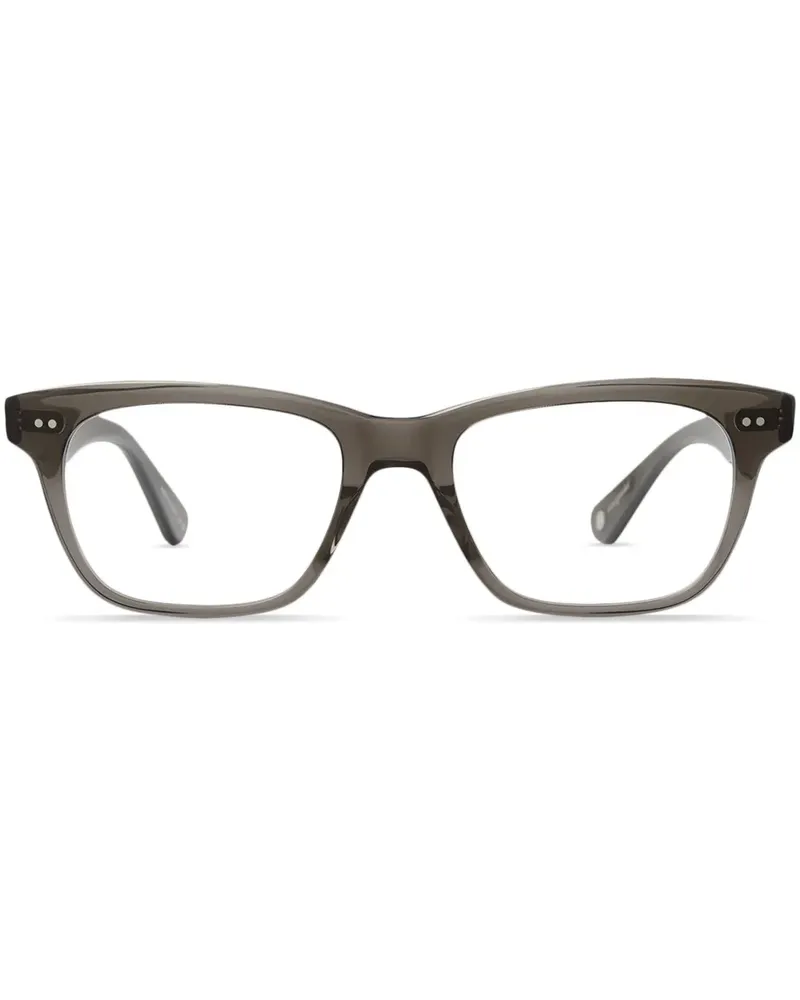 Garrett Leight Sonnenbrille mit eckigem Gestell - Schwarz Schwarz