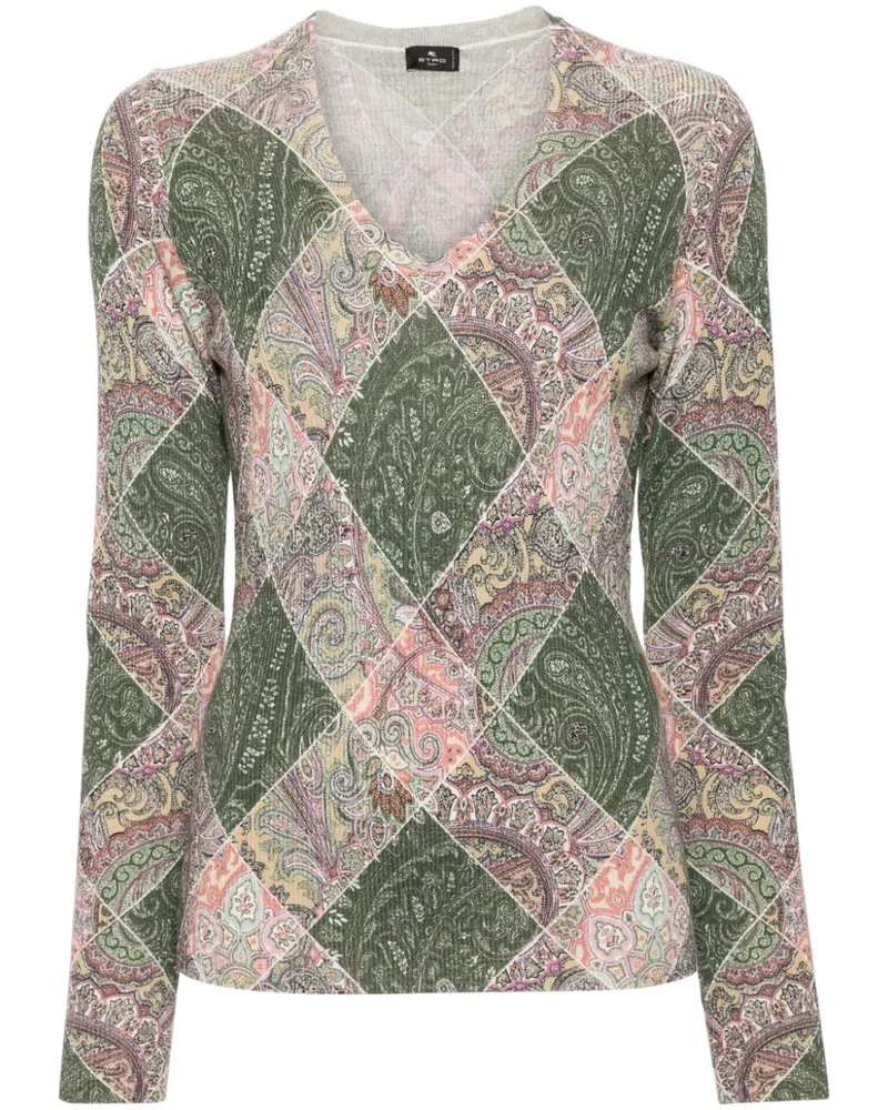 Etro Pullover mit Rautenmuster - Nude Nude