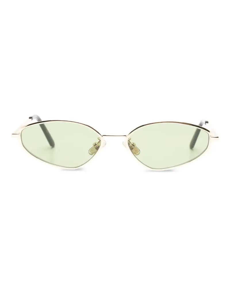 RETROSUPERFUTURE Sonnenbrille mit geometrischem Gestell - Gold Gold