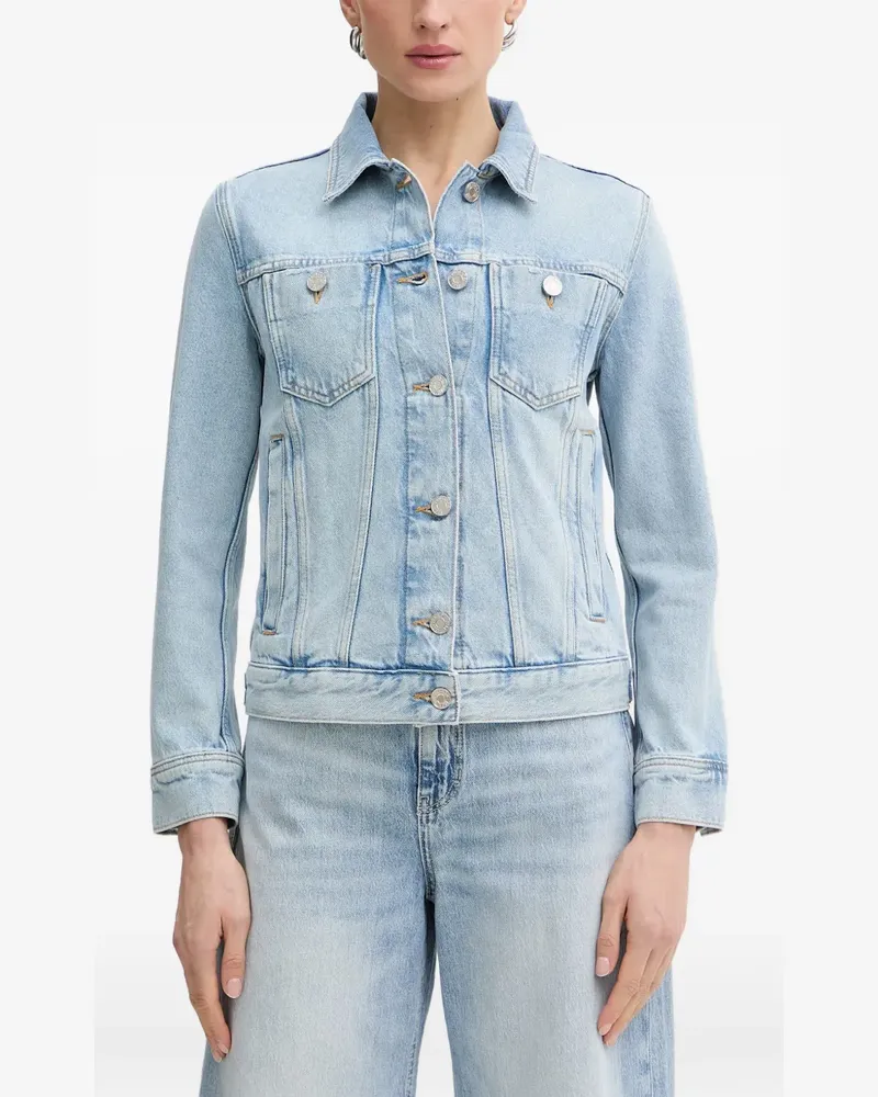 Trussardi Klassische Jeansjacke - Blau Blau