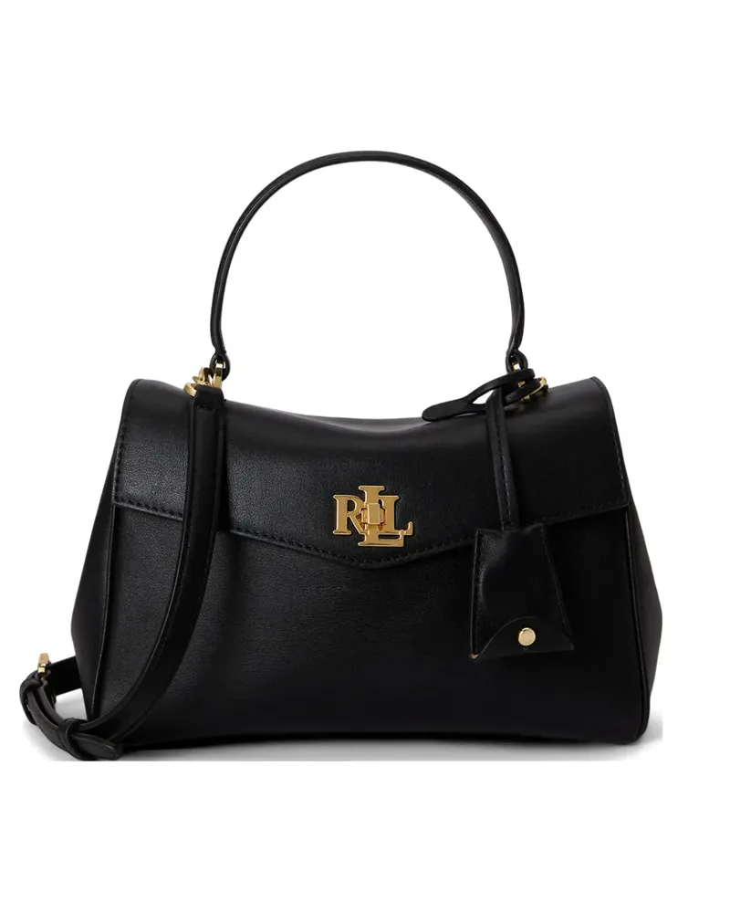 Ralph Lauren Kleine Farrah Satchel-Tasche - Schwarz Schwarz