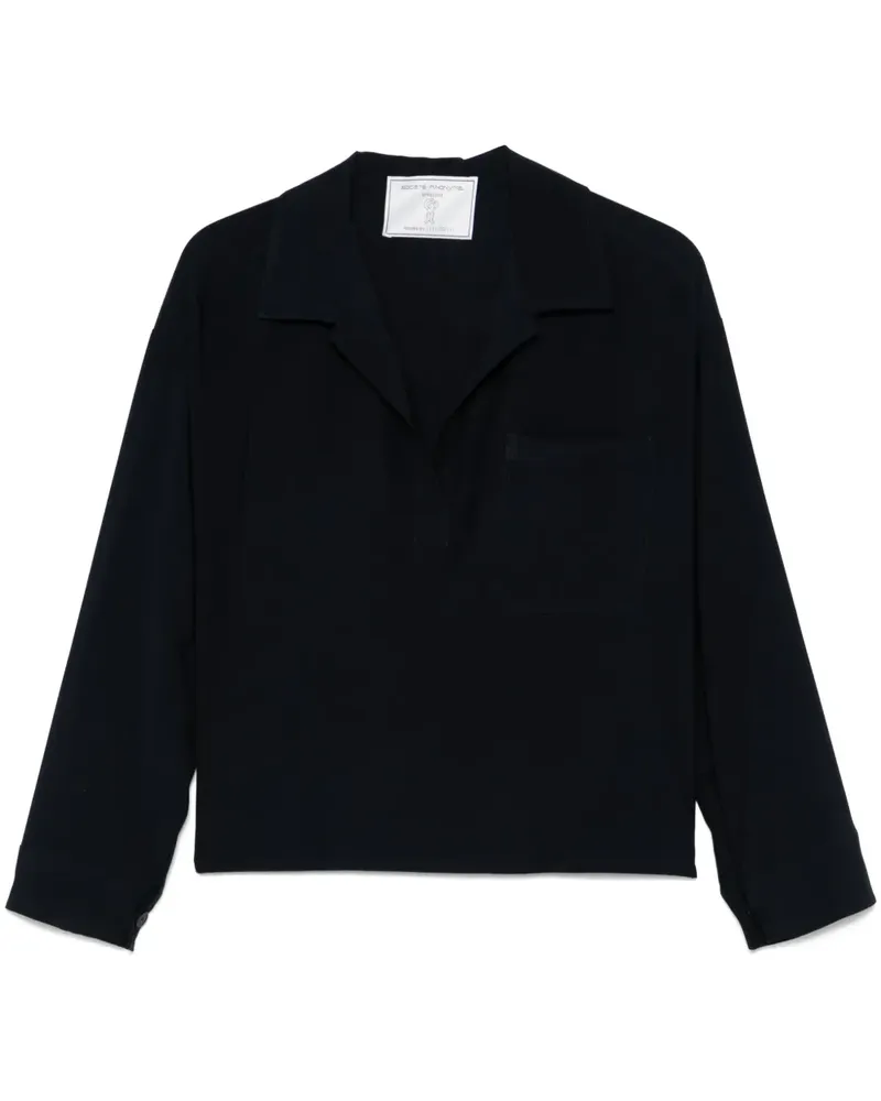 Société Anonyme Langärmelige Bluse - Blau Blau
