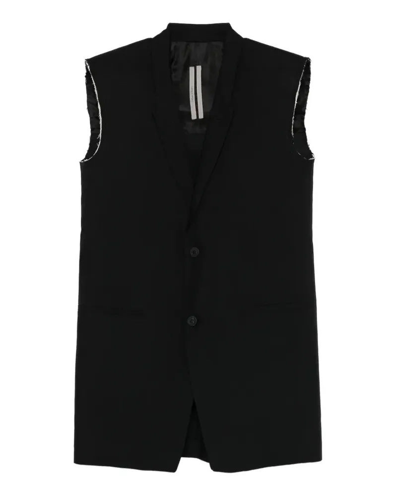 Rick Owens V-neck gilet - Schwarz Schwarz
