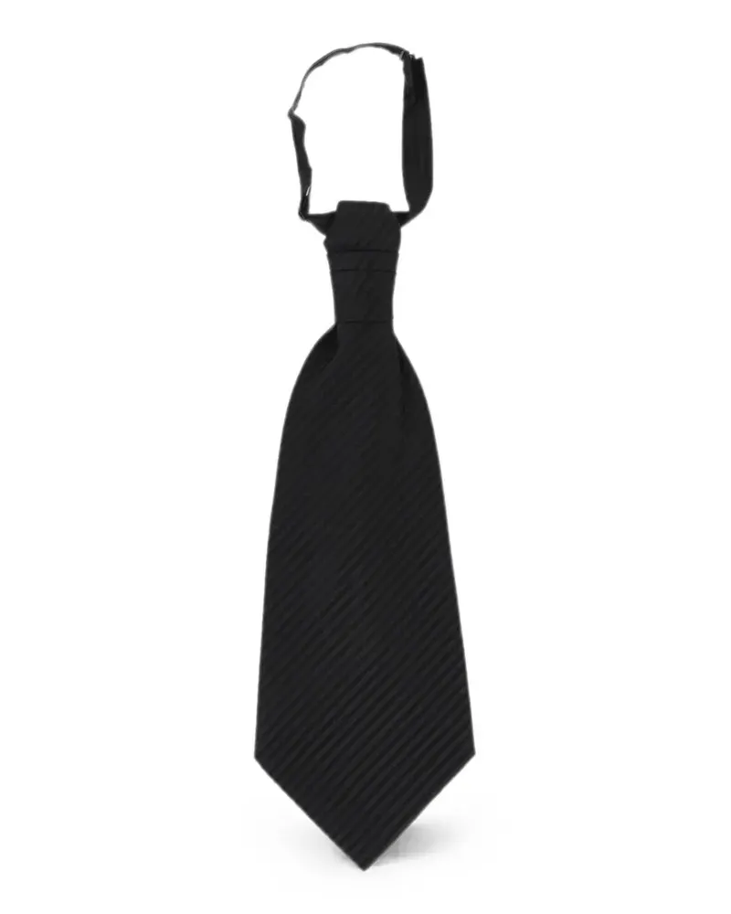 Corneliani Gestreifte Ascot-Krawatte mit Glitter-Effekt - Grau Grau